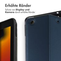 Accezz Classic Klapphülle Apple iPad 9 (2021) 10.2 Zoll / iPad 8 (2020) 10.2 Zoll / iPad 7 (2019) 10.2 Zoll - Dunkelblau