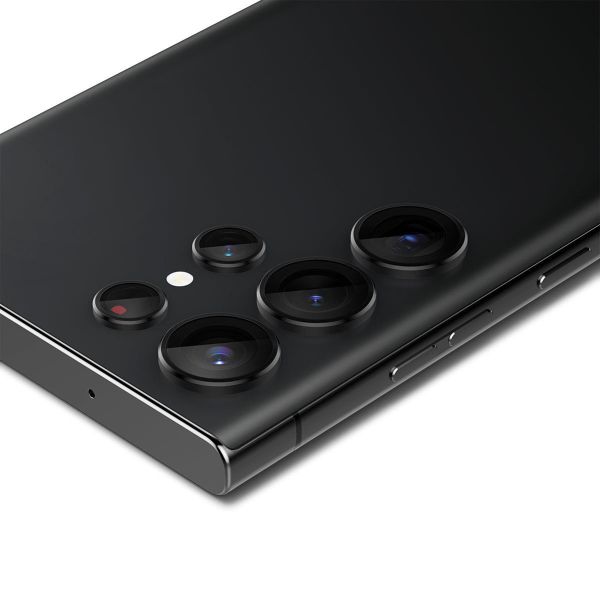 Spigen Optik Pro EZ Fit Lens Protector 2er-Pack Samsung Galaxy S23 Ultra - Schwarz