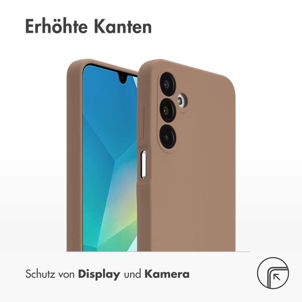 Accezz Liquid Silikoncase Samsung Galaxy A16 - Hellbraun