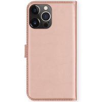 Selencia Echtleder Klapphülle Apple iPhone 13 Pro Max - Rosa