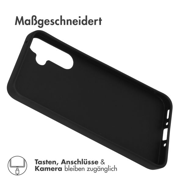 Accezz Color TPU Hülle Samsung Galaxy A35 - Schwarz