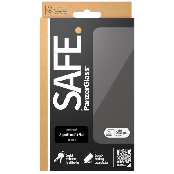 SAFE by PanzerGlass Ultra-Wide Fit Displayschutz Apple iPhone 15 Plus