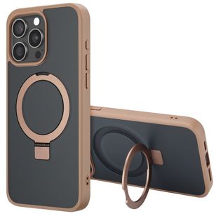 Accezz Ring Stand Backcover mit MagSafe Apple iPhone 15 Pro Max - Braun