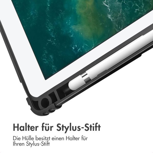 Accezz Rugged Trifold Klapphülle Apple iPad 6 (2018) 9.7 Zoll / iPad 5 (2017) 9.7 Zoll / Air 2 (2014)/Air 1 (2013) - Schwarz