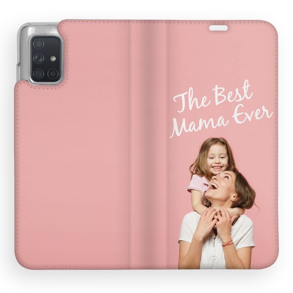 Gestalte deine eigene Compact Gel Klapphülle Samsung Galaxy A71 - Weiß