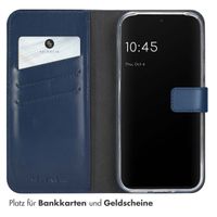Selencia Echtleder Klapphülle Google Pixel 9 / 9 Pro - Blau