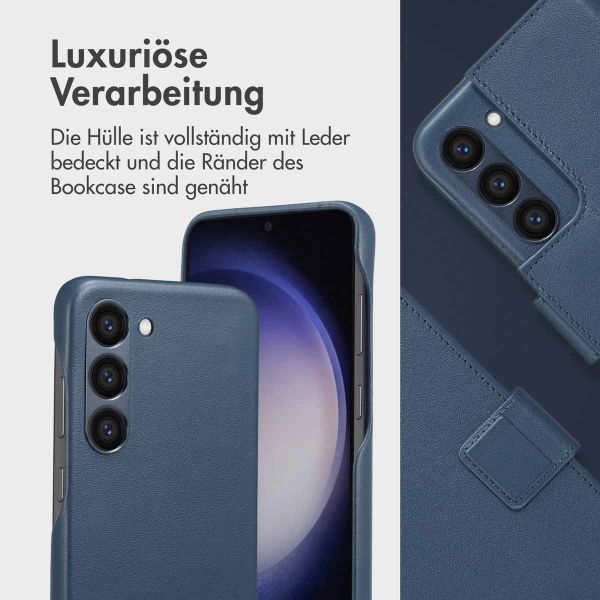 Accezz 2-in-1 Klapphülle aus Leder mit MagSafe Samsung Galaxy S23 - Nightfall Blue