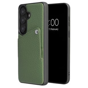 Selencia Riva Back Cover mit Kartenfach Samsung Galaxy S26 Plus - Sage Green