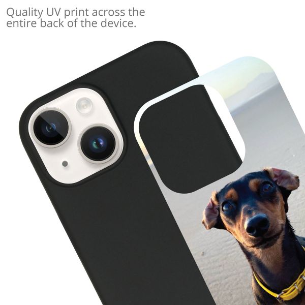Gestalte deine eigene Apple iPhone 15 Gel Hülle - Schwarz