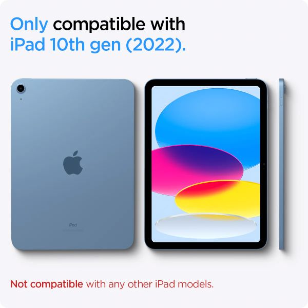 Spigen Urban Fit Klapphülle Apple iPad 11 (2025) 11 Zoll A16 / iPad 10 (2022) 10.9 Zoll - Schwarz