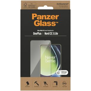 PanzerGlass Ultra-Wide Fit Antibakterieller Displayschutz OnePlus Nord CE 3 Lite (5G)
