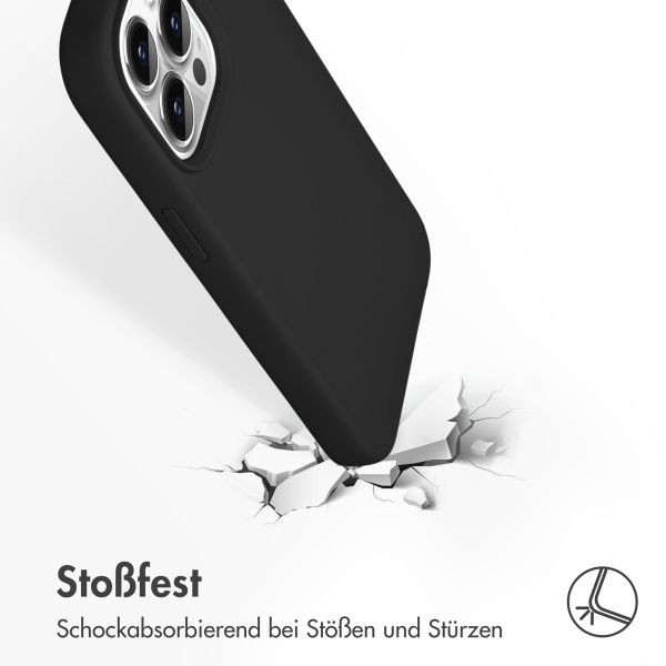 Accezz Liquid Silikoncase mit MagSafe Apple iPhone 13 Pro - Schwarz