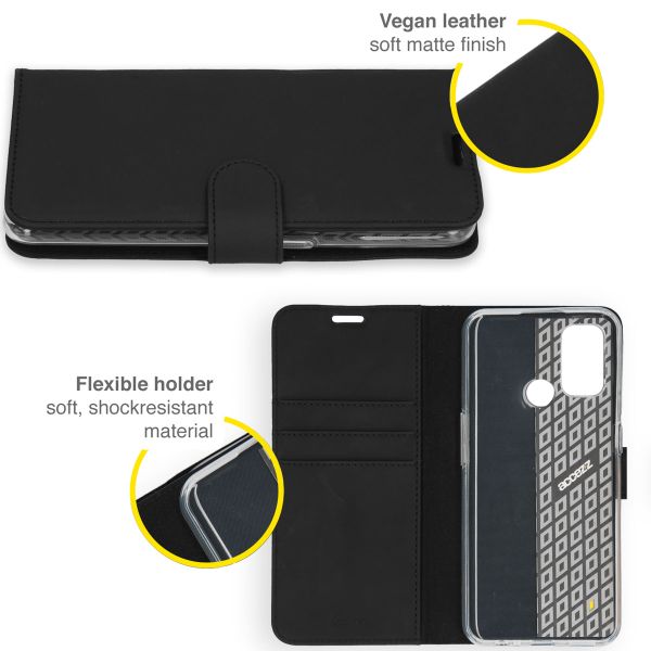 Accezz Wallet TPU Klapphülle Oppo A53 / Oppo A53s - Schwarz