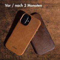 Accezz Vintage Leather Magsafe Backcover Samsung Galaxy S25 Edge - Tabacco Cognac