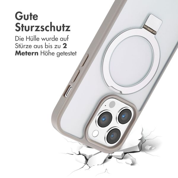 Accezz Ring Stand Backcover mit MagSafe Apple iPhone 14 Pro - Grau