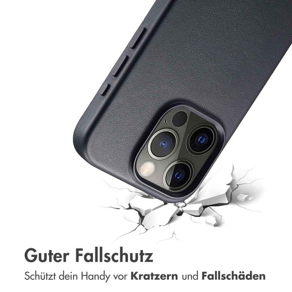 Accezz MagSafe Leather Backcover Apple iPhone 15 Pro - Onyx Black