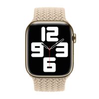 Apple Geflochtenes Solo Loop für  Apple Watch | 44/45/46/49 mm - Größe 8 - Beige