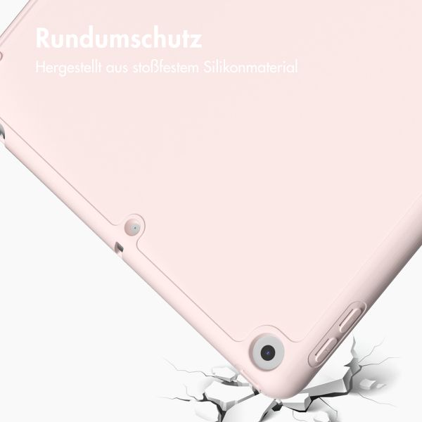Accezz Smarte Klapphülle aus Silikon Apple iPad 6 (2018) 9.7 Zoll / iPad 5 (2017) 9.7 Zoll - Rosa