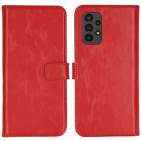 Selencia Echtleder Klapphülle Samsung Galaxy A13 (4G) - Rot
