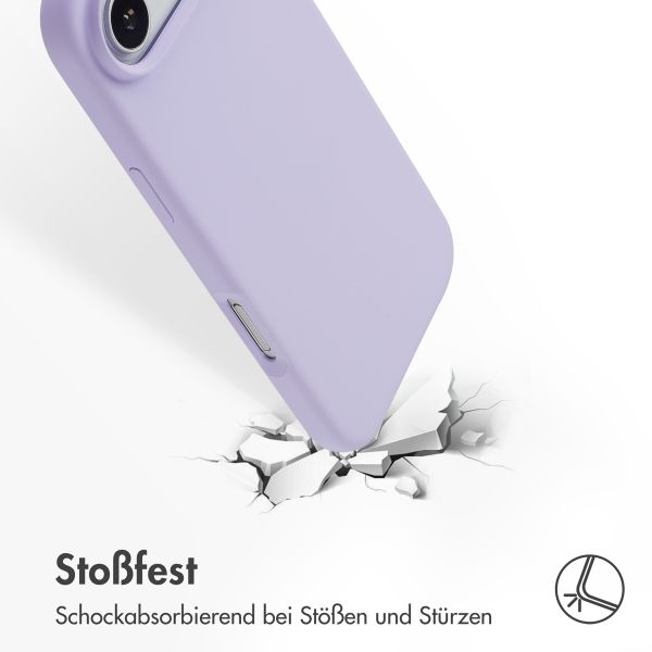 Accezz Liquid Silikoncase mit MagSafe Apple iPhone Air - Violett