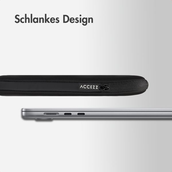 Accezz Laptop Hülle 15-16 Zoll - Laptop Sleeve - Schwarz