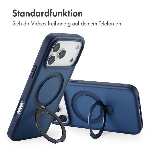 Accezz Ring Stand Backcover mit MagSafe Apple iPhone 17 Pro Max - Blau
