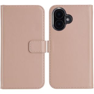 Selencia Echtleder Klapphülle Apple iPhone 16 - Dusty Pink