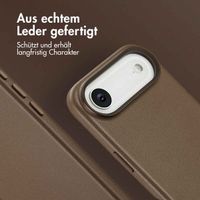 Accezz MagSafe Leather Backcover Apple iPhone Air - Kaffeebraun