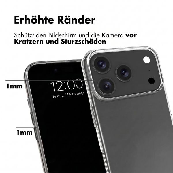 Accezz Clear TPU Backcover Apple iPhone 18 Pro Max / 17 Pro Max - Transparent