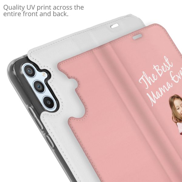 Gestalte deine eigene Compact Gel Klapphülle Samsung Galaxy A54 (5G) - Weiß