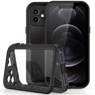 Redpepper Dot Waterproof Case Apple iPhone 12 (Pro) - Schwarz