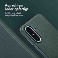 Accezz MagSafe Leather Backcover Samsung Galaxy A36 / A56 - Cedar Green