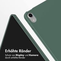 Accezz Smarte Klapphülle aus Silikon Apple iPad Air 11 Zoll (2026) M4 / (2025) M3 / (2024) M2 / Air 5 (2022) / Air 4 (2020) - Dunkelgrün