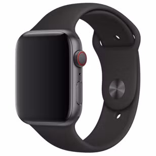 Apple Sport Armband für  Apple Watch | 44/45/46/49 mm - Größe S/M/L - Schwarz