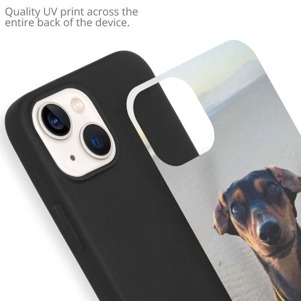 Gestalte deine eigene Apple iPhone 13 Gel Hülle - Schwarz