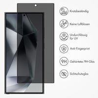 Accezz Privacy Displayschutz aus gehärtetem Glas Samsung Galaxy S24 Ultra
