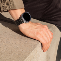 Accezz Mattes Titanstahlarmband für Samsung Galaxy Watch Ultra 2 (2026) / Ultra (2024/2025) - Schwarz
