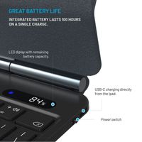 Fixed Typee Tastaturhülle Apple iPad 11 (2025) 11 Zoll A16 / iPad 10 (2022) 10.9 Zoll - QWERTY / NL - Schwarz