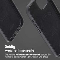 Accezz MagSafe Leather Backcover Apple iPhone 13 - Onyx Black
