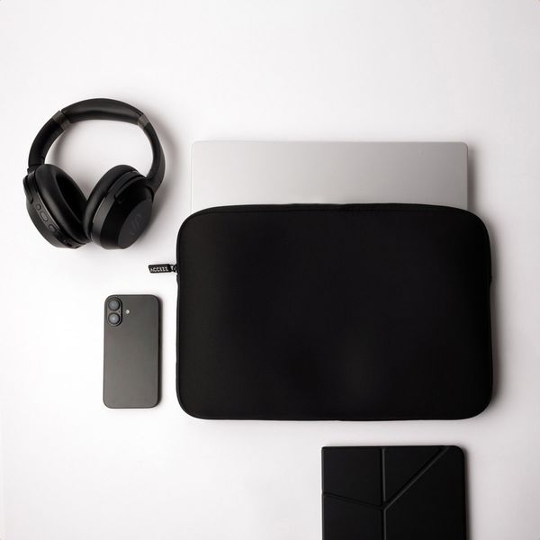 Accezz Laptop Hülle 13-14 Zoll - Laptop Sleeve - Schwarz