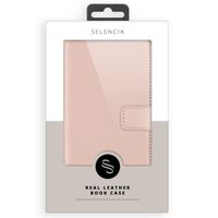 Selencia Echtleder Klapphülle Apple iPhone 15 - Dusty Pink