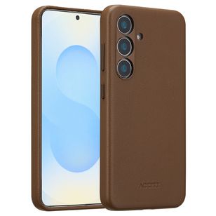 Accezz MagSafe Leather Backcover Samsung Galaxy S25 - Kaffeebraun