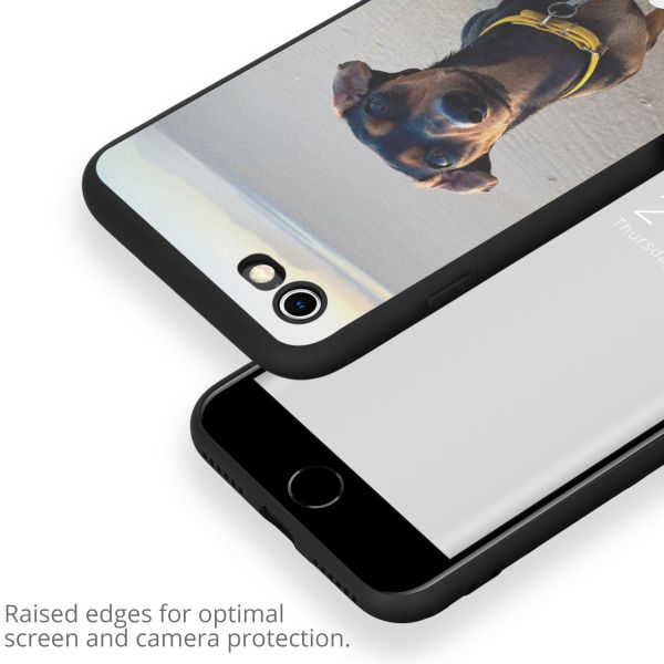 Gestalte deine eigene Gel Hülle Apple iPhone SE (2022 / 2020) / 8 / 7 / 6(s) - Schwarz