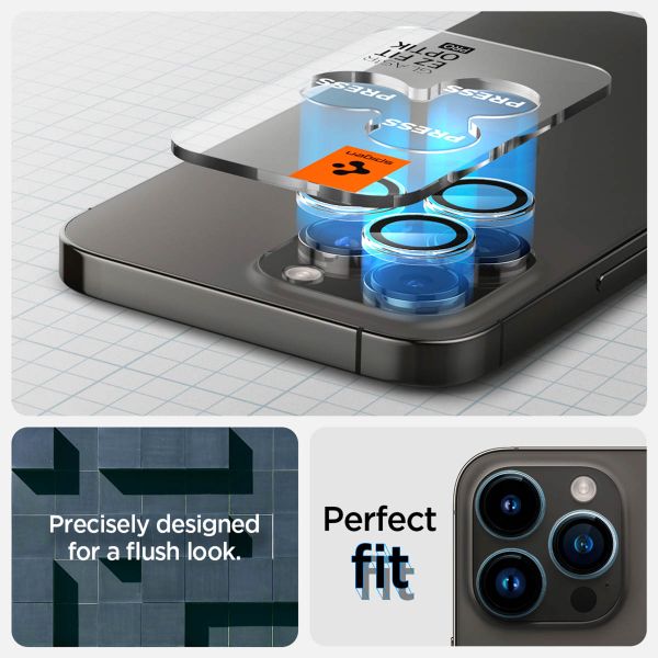 Spigen GLAStR Optik Camera Lens Protector - Kamerainsel-Schutz (2er-Pack) Apple iPhone 15 Pro / 15 Pro Max - Transparent