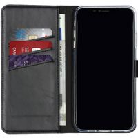 Selencia Echtleder Klapphülle Apple iPhone Xs Max - Schwarz