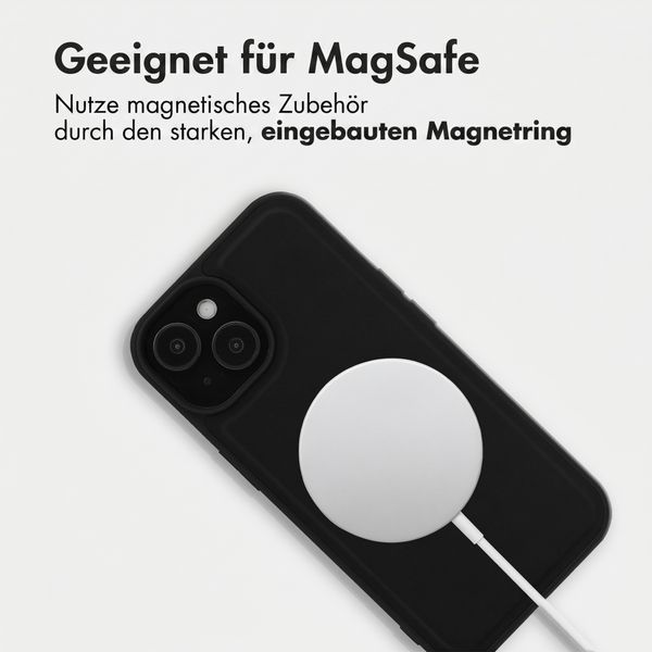 Accezz Backcover mit MagSafe Apple iPhone 15 - Schwarz