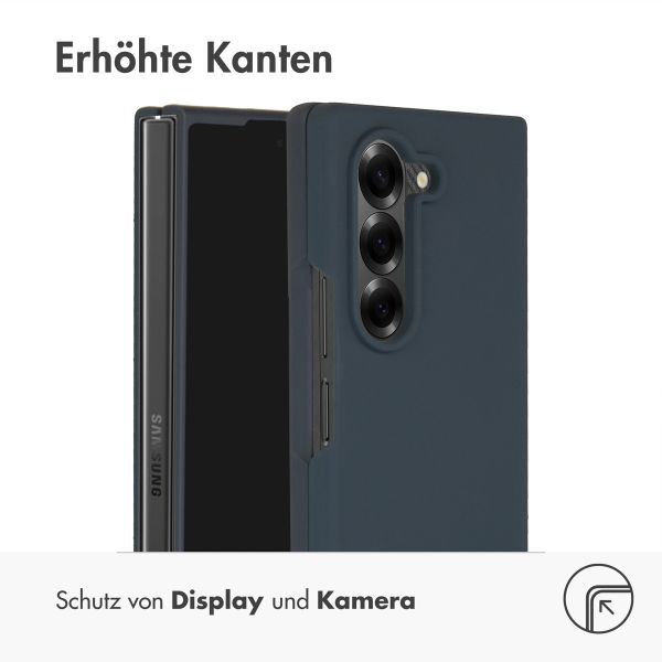 Accezz Liquid Silikoncase Samsung Galaxy Z Fold 6 - Dunkelblau