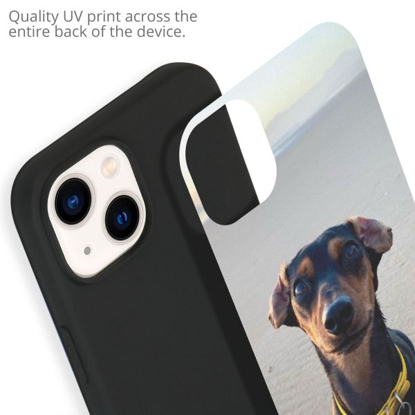 Gestalte deine eigene Apple iPhone 14 Gel Hülle - Schwarz