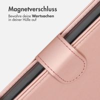 Accezz Wallet TPU Klapphülle Apple iPhone 12 (Pro) - Rosé gold