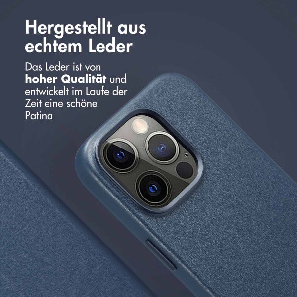 Accezz 2-in-1 Klapphülle aus Leder mit MagSafe Apple iPhone 15 Pro - Nightfall Blue